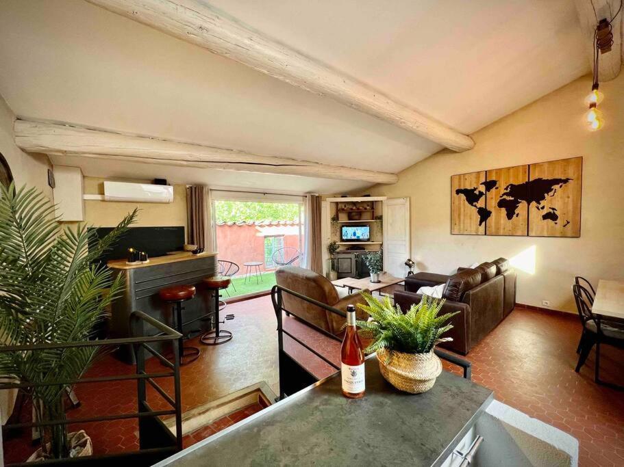 Charmant Appartement Bédoin Exterior foto